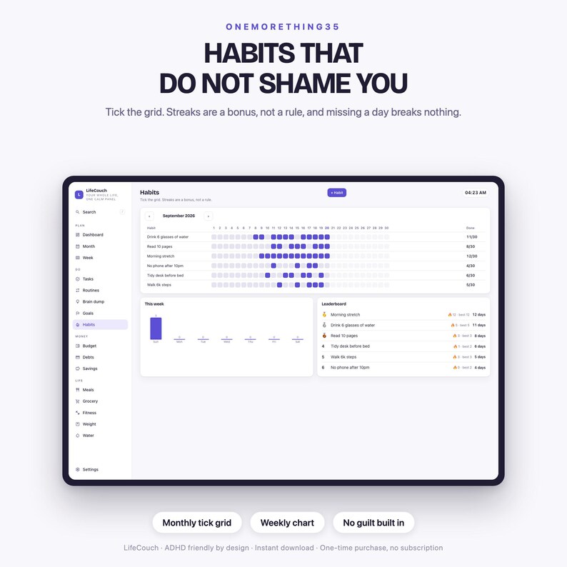 LifeCouch — habits