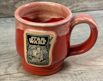 Deneen Pottery Bones Coffee Twin Sun Tiramisu Star Wars Mug Red 2024 Handmade