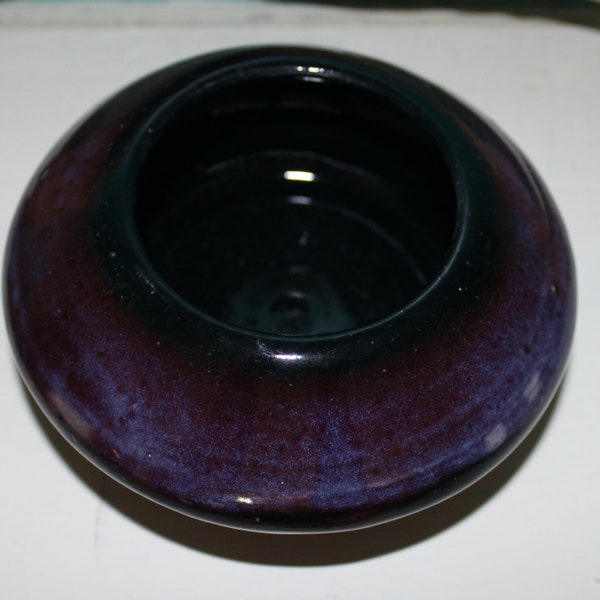 HANDSOME Dark Purple Hues Ceramic Bowl, Handmade, Vase, Jewelry Bowl, Pottery, Succulent, Trinket, Office, Planter, Gift, Christmas, Ikebana
