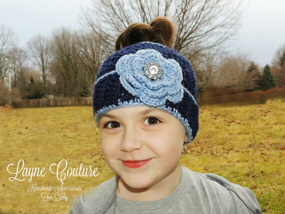Adult Winter Hat With Pony Tail 