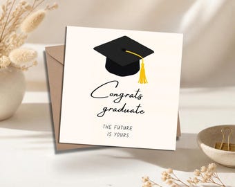 Graduation Card | Congratulations Graduate Card |  Graduation Card for Son, Daughter, Grandson, Granddaughter, Brother, Sister or Friend