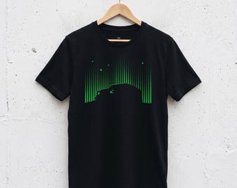 VLC Atelier Aurora Series, Defender Silhouette T-Shirt, Northern Lights 4x4 Graphic Tee