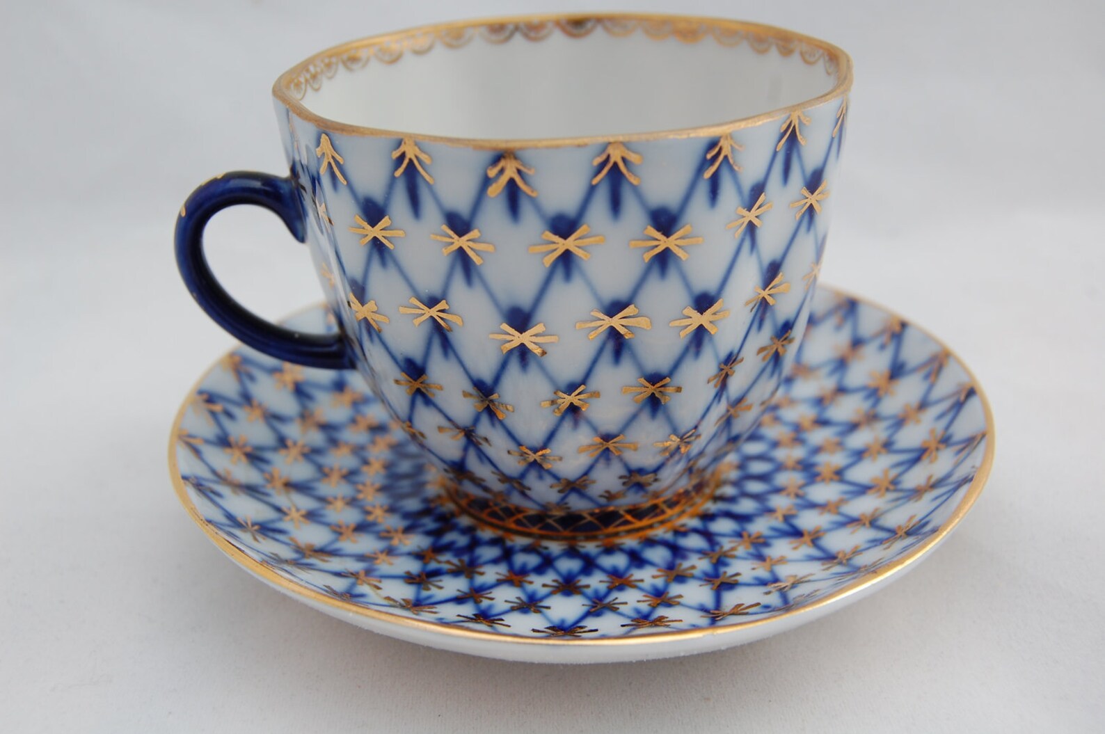 VINTAGE Russian Porcelain Coffee or Tea Cup and Saucer USSR Etsy