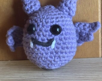 Purple Crochet Bat