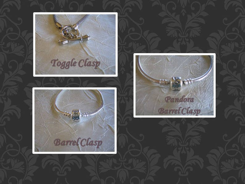by TLCcharms FAMILY ANGEL...Silver Charm Bracelet with Aqua and Pink European Beads..