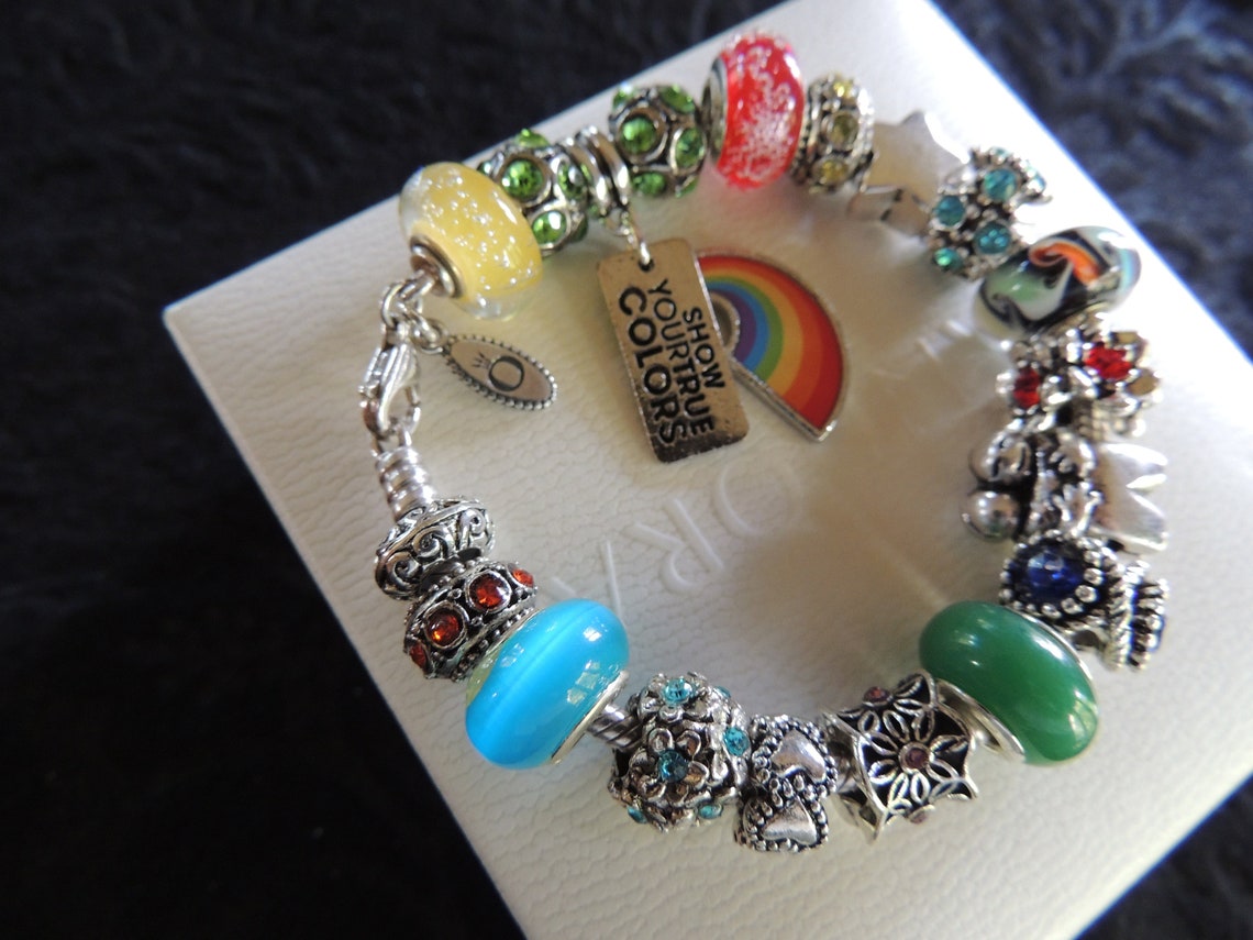 LGBTQ PRIDE 4...Authentic Pandora Silver Charm Bracelet OR Etsy