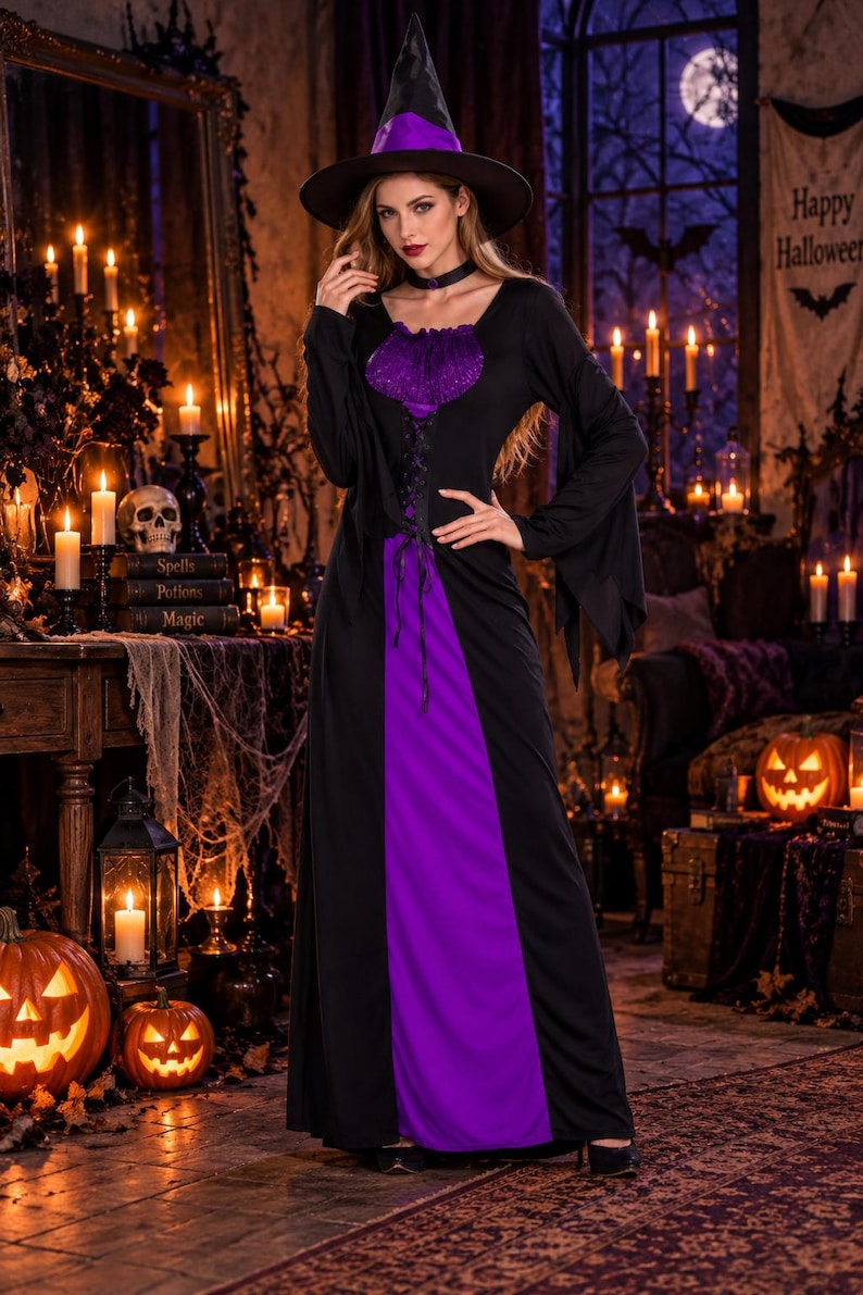 Women's Halloween Witch Costume - Etsy Australia