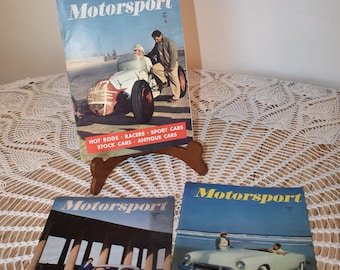 Vintage 1951 Motorsport magazines, May, August or October issue, automotive, collectable
