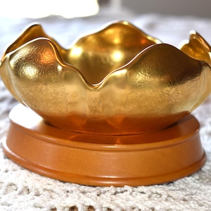 Vintage Pickard China Gold Tulip Bowl USA 286