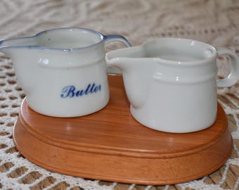 Choice of Vintage butter warmers, creamers.