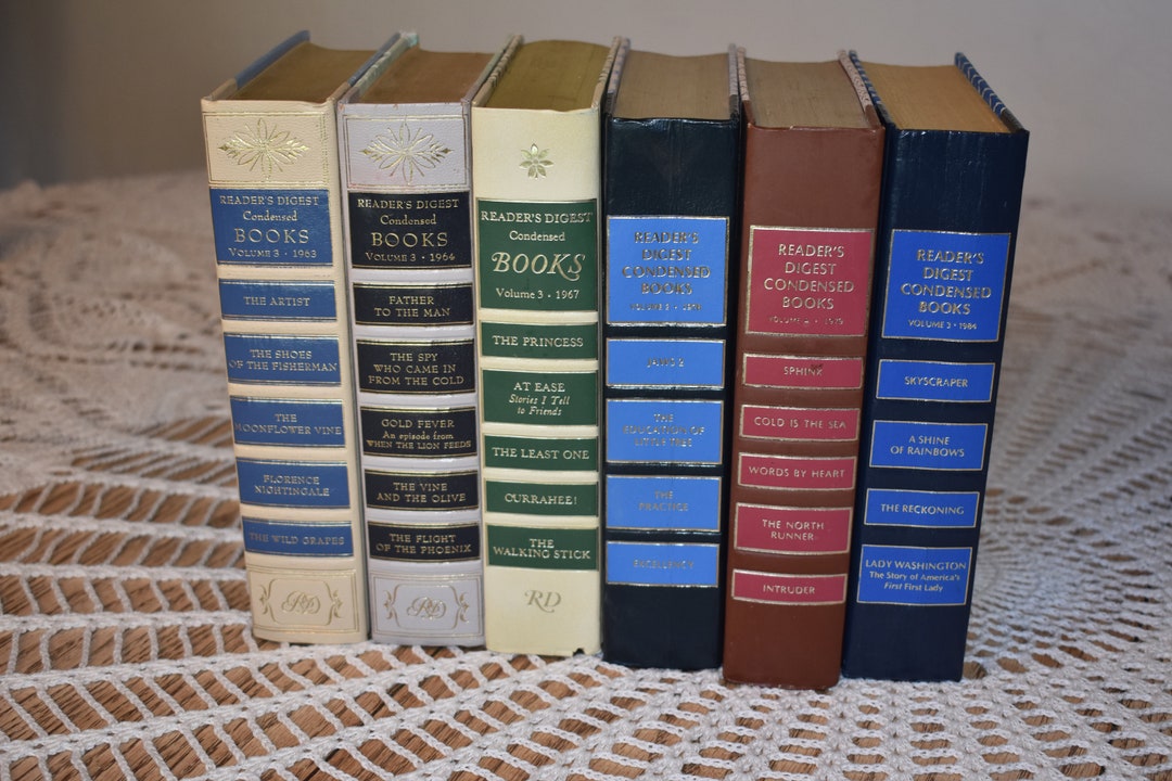 Vintage 1960s 1970s Readers Digest Condensed Books, Volumes 2, 3, 4 - Etsy