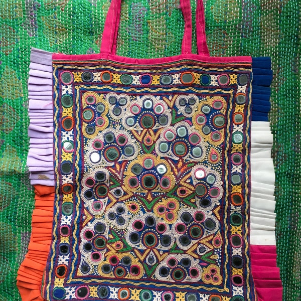 Black - Handcrafted Kutch Hand Embroidery Keychain main image 1