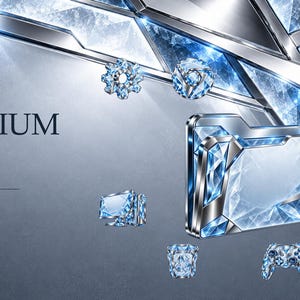 Pode incluir: Uma coleção de ícones digitais intitulada NUMISAL GLACIUM WINDOWS ICON COLLECTION PNG + ICO. O conjunto apresenta vários ícones de computador renderizados em um estilo cristalino azul e prateado facetado, incluindo uma pasta, câmera, monitor e controle de jogo.