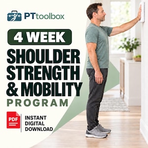 4-Week Shoulder Strength & Mobility Program | Rotator Cuff Exercise Guide PDF