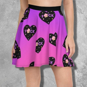 Pastel Goth Skirt, Yami Kawaii Clothing, Kawaii Summer Clothes