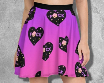 Pastel Goth Skirt, Yami Kawaii Clothing, Kawaii Summer Clothes