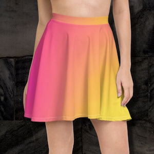 Ombre Skirt, Gradient Skirt, Flowy Skirt