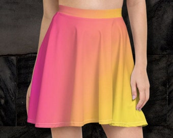 Ombre Skirt, Gradient Skirt, Flowy Skirt