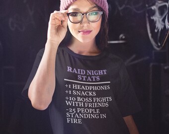 Raid Night, Video Game Shirt, Gaming Shirt