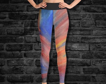 Galaxy Geek Gear, Space Leggings, Neon Yoga Leggings