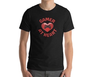 Gamer at Heart Shirt, Twitch Gift, Game a Lot