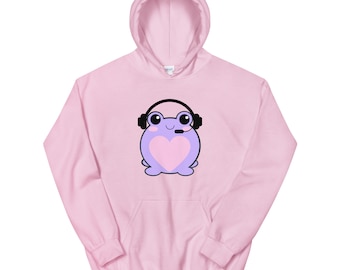 Cute Frog Hoodie, Kawaii Frog Hoodie, Frog Lover Gift