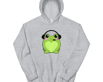 Frog Hoodie, Kawaii Frog Hoodie, Cute Frog Hoodie