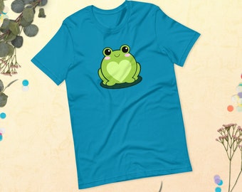 Frog on a Lily Pad, Cute Frog Shirt, Man I love Frogs