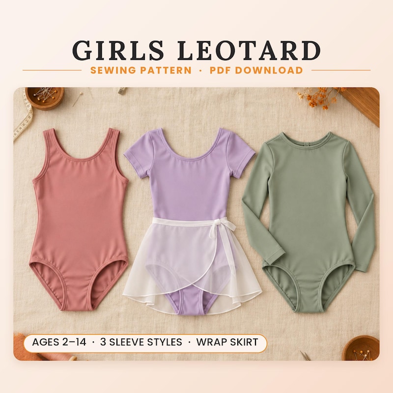 Ballet Skort Pattern Dance Leotard Skirt Pattern - Etsy