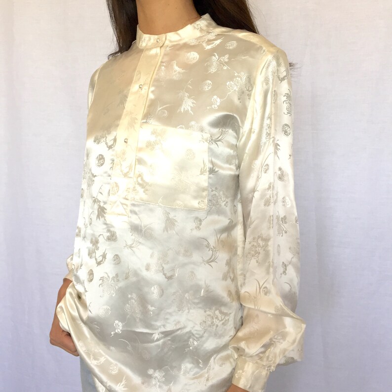 Vintage Silk Chinese shirts,Ethnic,Tunic,Silk100