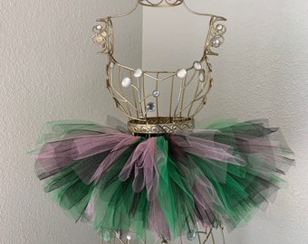 Black, Pink, and Green Tutu Skirt