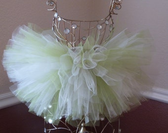 Baby Lime Green With Vanilla Tutu Skirt