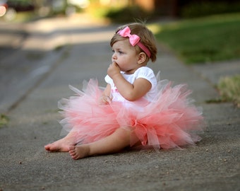 Baby Peach Tutu Skirt