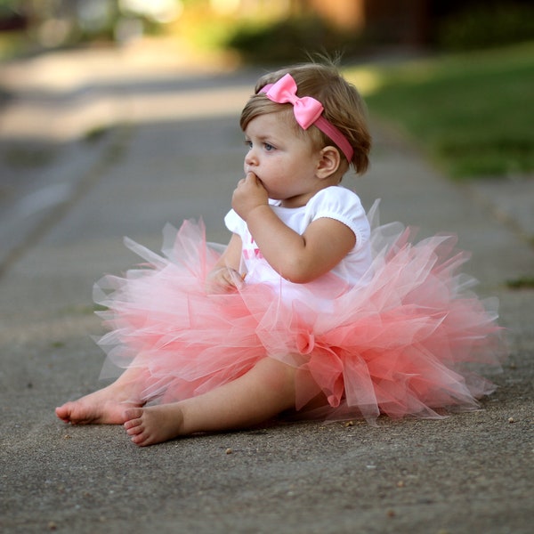 Baby Peach Tutu Skirt