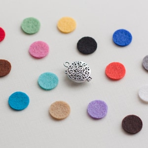 Pads for Essential Oil Diffuser Necklaces, 75 Refills, 1/2 inch, 13mm