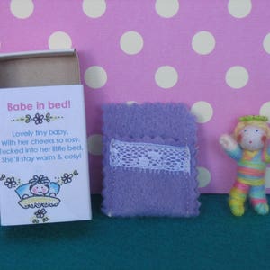 Pair of Baby dolls in matchbox beds image 4