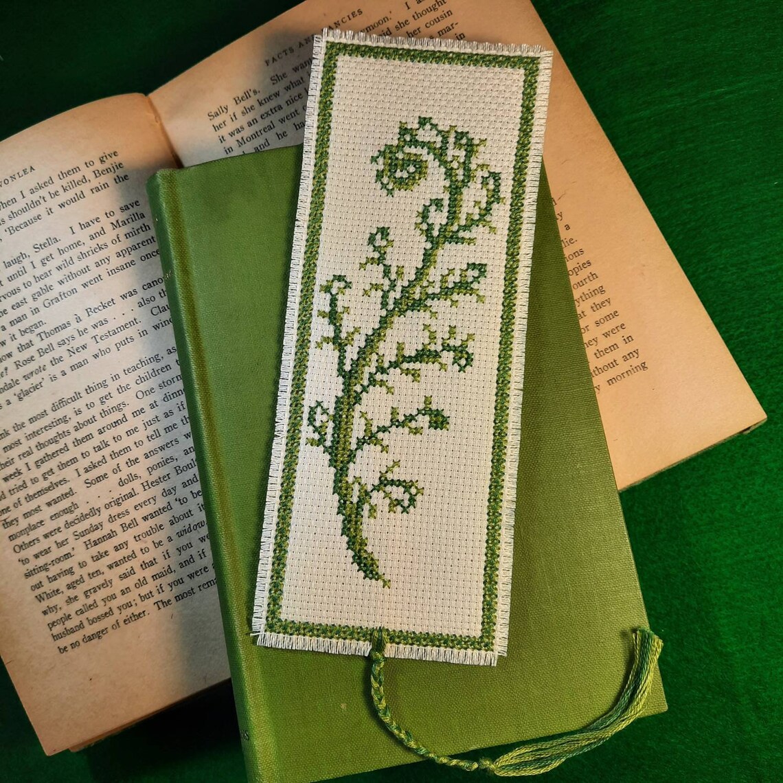 Cross Stitch Bookmark Kit for Fiddlehead Fern Design. Etsy