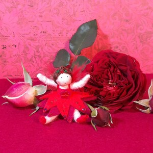 Rose and Rosebud, Set of fairy doll and matching brooch. image 5