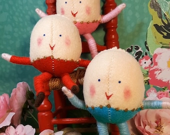 Humpty Dumpty doll,  small, choice of colour