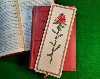 Cross Stitch Bookmark Kit for Waratah design