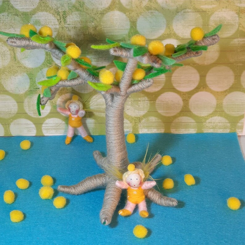 Wattle tree with 2 Wattle babies image 6