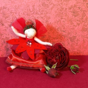 Rose and Rosebud, Set of fairy doll and matching brooch. image 6