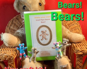 Small pipe cleaner Bear craft kit