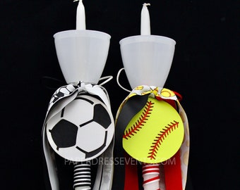 Sports Hair Tie Girls Soccer Softball Greek Orthodox Easter Pasxa Candle Lambada Lambatha