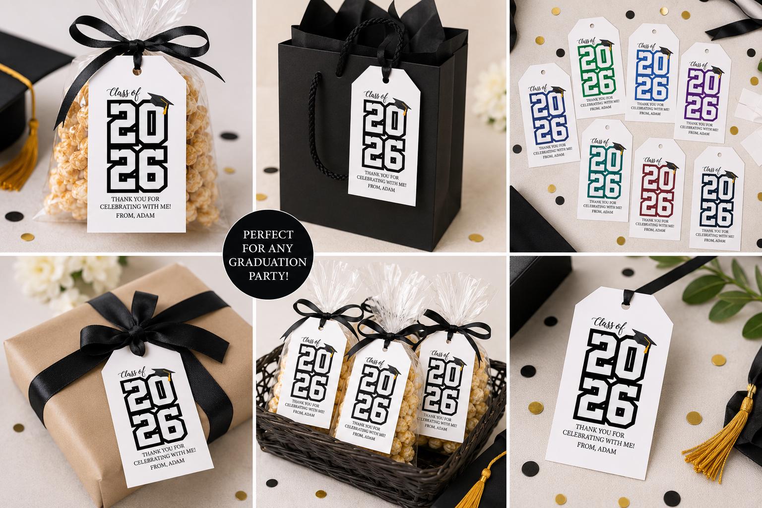 Class of 2026 Favor Tags – Graduation Party Thank You Tags – Custom ...