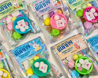 Build Your Own Bunny Favors – Set of 16 Easter Craft Kits for Kids | Bunny Party Favors | Classroom Easter Gifts | DIY Bunny Activity Kits