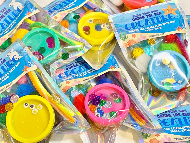 Creature Container Easy Set of 16 - Build Your Own Under the Sea Creature - Birthday Classroom ...