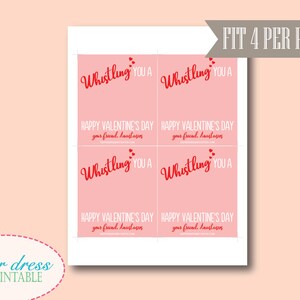 Lip Whistle Personalized Valentine - Whistling Lip Whistles Valentine ...