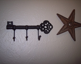 Metal Skeleton Wall Key Holder Hook With 3 Hooks, Cast Iron Key Hook, Car Key Wall Hook, Metal Key Hook, Cast Iron Wall Hook, Towel Hook