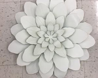 Flower Wall Decor Shabby Chic Metal Flower Decor Girl Room